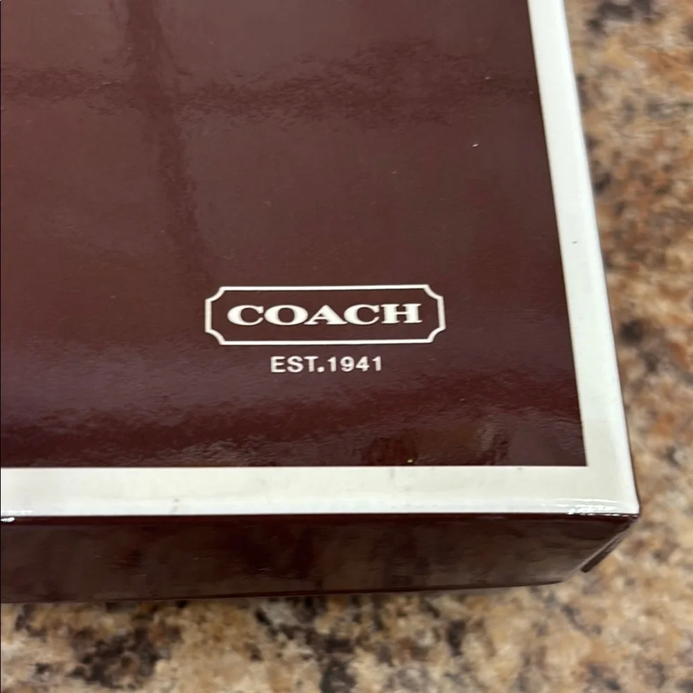 Coach Brown Gift Box for Jewelry Wallet